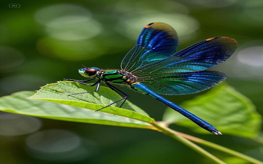 Blue dragonfly wallpaper  from Chrome web store to be run with OffiDocs Chromium online