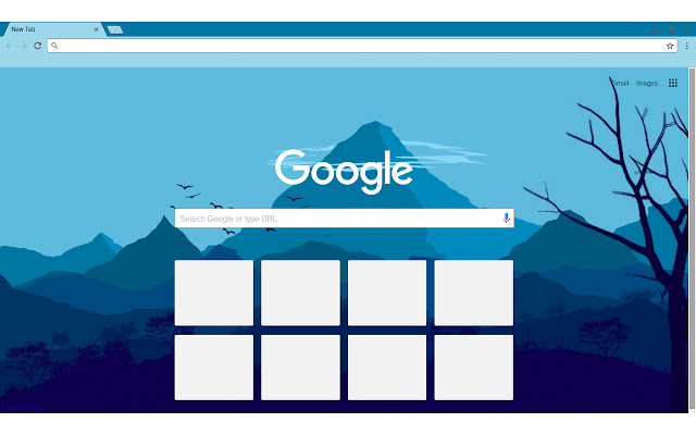 Blue Flat Landscape  from Chrome web store to be run with OffiDocs Chromium online