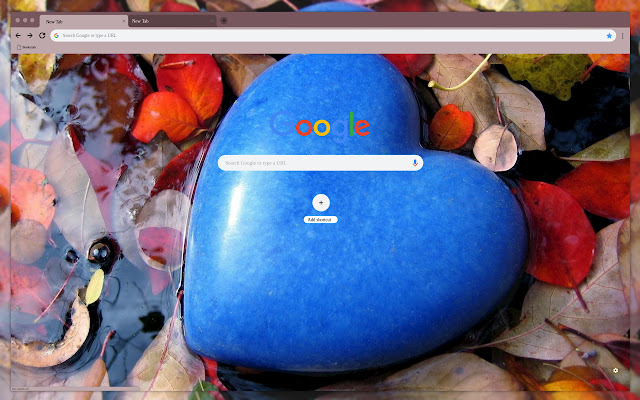 Blue heart  from Chrome web store to be run with OffiDocs Chromium online