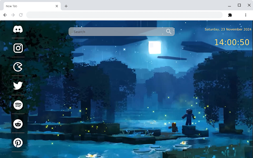 Blue Lake Minecraft Dive Into Adventure!  from Chrome web store to be run with OffiDocs Chromium online
