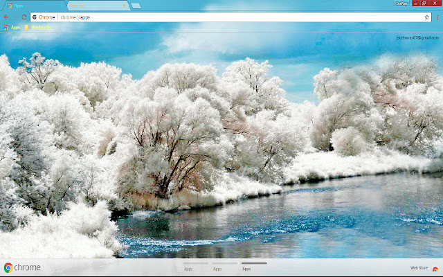 Blue Lake Nature Scenic Sky Snow  from Chrome web store to be run with OffiDocs Chromium online