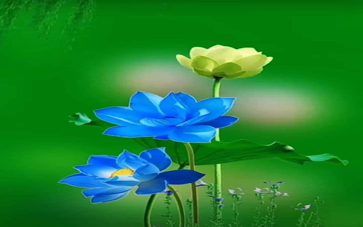 Blue lotus wallpaper  from Chrome web store to be run with OffiDocs Chromium online