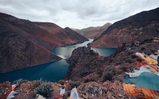Blue mountains and rivers  from Chrome web store to be run with OffiDocs Chromium online