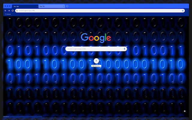 Blue numbers on black  from Chrome web store to be run with OffiDocs Chromium online