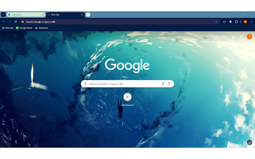 Blue Ocean Wave ze sklepu internetowego Chrome można uruchomić z OffiDocs Chromium online