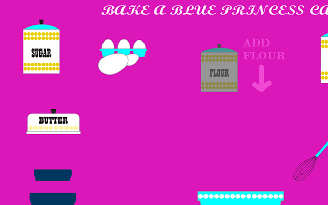 Blue Princess Cake Baking Game  from Chrome web store to be run with OffiDocs Chromium online