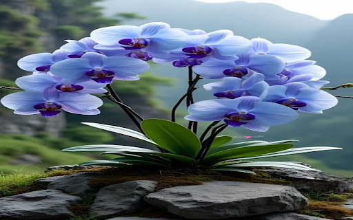 blue purple orchid pot wallpaper  from Chrome web store to be run with OffiDocs Chromium online