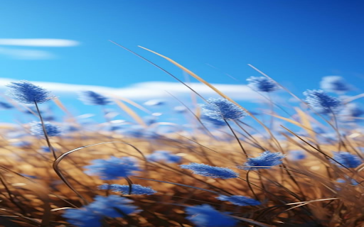 Blue reed grass field wallpaper  from Chrome web store to be run with OffiDocs Chromium online
