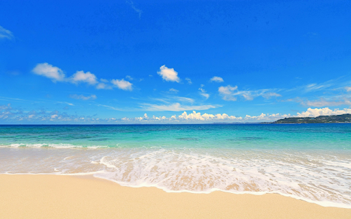 Blue sea white sand  from Chrome web store to be run with OffiDocs Chromium online