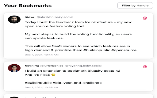 Bluesky Bookmark  from Chrome web store to be run with OffiDocs Chromium online