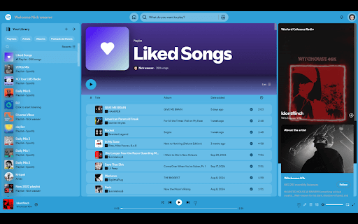 blue spotify  from Chrome web store to be run with OffiDocs Chromium online