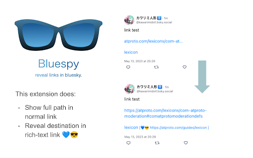 Bluespy  from Chrome web store to be run with OffiDocs Chromium online