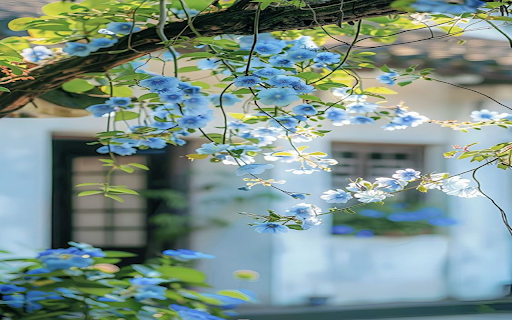 Blue vine wallpaper  from Chrome web store to be run with OffiDocs Chromium online