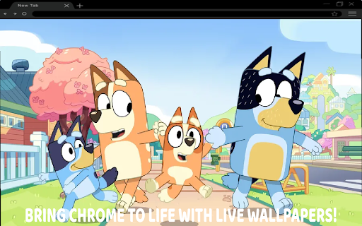 Bluey Family Fun Live Wallpaper  from Chrome web store to be run with OffiDocs Chromium online