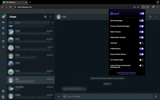 Blurout  from Chrome web store to be run with OffiDocs Chromium online