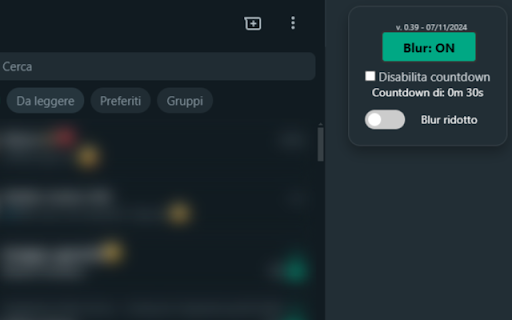 BlurWhatsApp Extension from Chrome web store to be run with OffiDocs Chromium online BlurWhatsApp Extension from Chrome web store to be run with OffiDocs Chromium online