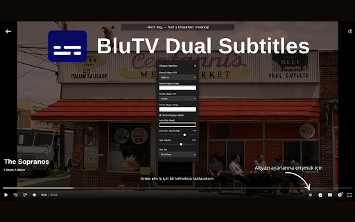 BluTV Dual Subtitles  from Chrome web store to be run with OffiDocs Chromium online