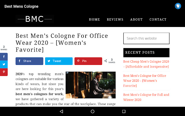 BMC Best Mens Cologne  from Chrome web store to be run with OffiDocs Chromium online