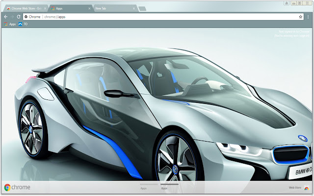 BMW Cool Blue Racing Hero  from Chrome web store to be run with OffiDocs Chromium online