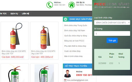 Bình Chữa Cháy  from Chrome web store to be run with OffiDocs Chromium online