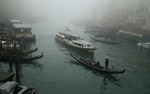 Boats in Harbor Covered with Fog  from Chrome web store to be run with OffiDocs Chromium online