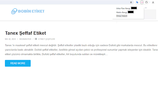 Bobin Etiket App  from Chrome web store to be run with OffiDocs Chromium online
