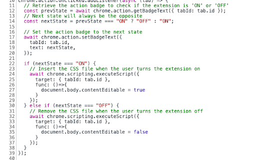 body editable  from Chrome web store to be run with OffiDocs Chromium online