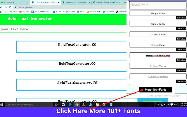 Bold Text Generator ᐈ #201+ Fancy Text Font  from Chrome web store to be run with OffiDocs Chromium online