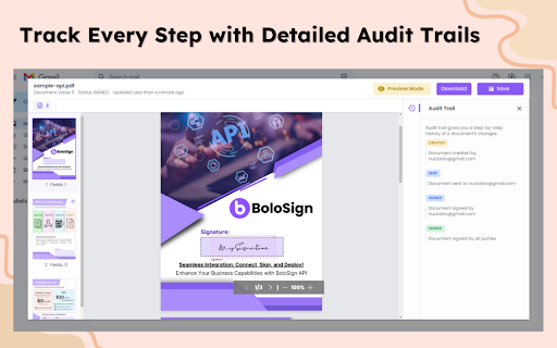 BoloSign for Gmail: eSignatures Made Simple  from Chrome web store to be run with OffiDocs Chromium online