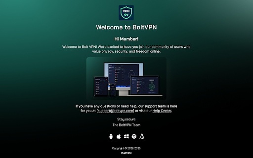 Bolt VPN  Proxy Free VPN for Chrome  from Chrome web store to be run with OffiDocs Chromium online