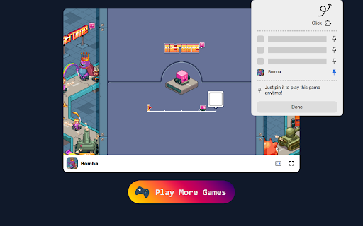 Bomba Game Navigate Pixelated Challenges and Collect Stars!  from Chrome web store to be run with OffiDocs Chromium online