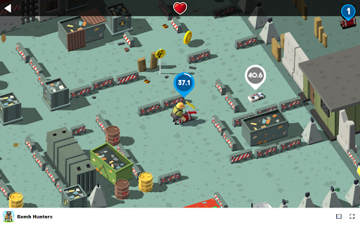 Bomb Hunters Defuse bombs and navigate dangerous terrains!  from Chrome web store to be run with OffiDocs Chromium online