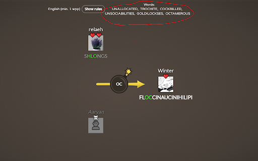 bombparty word picker  from Chrome web store to be run with OffiDocs Chromium online