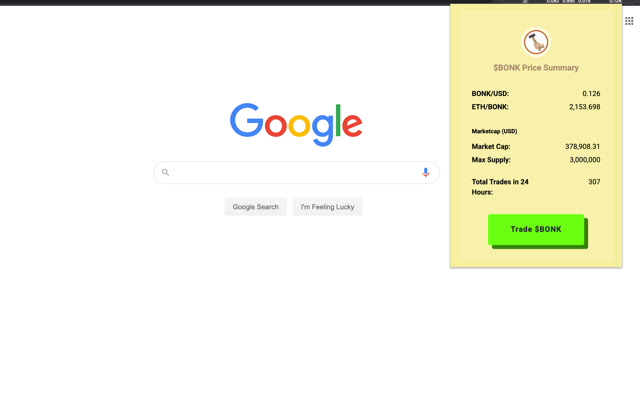 Ticker harga BONK dari toko web Chrome untuk dijalankan dengan OffiDocs Chromium online