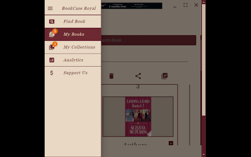 Bookcase Royal  from Chrome web store to be run with OffiDocs Chromium online