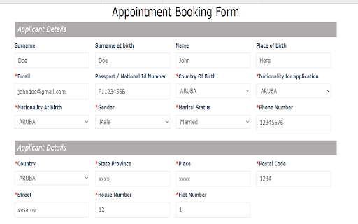 Booking Autofill form  from Chrome web store to be run with OffiDocs Chromium online