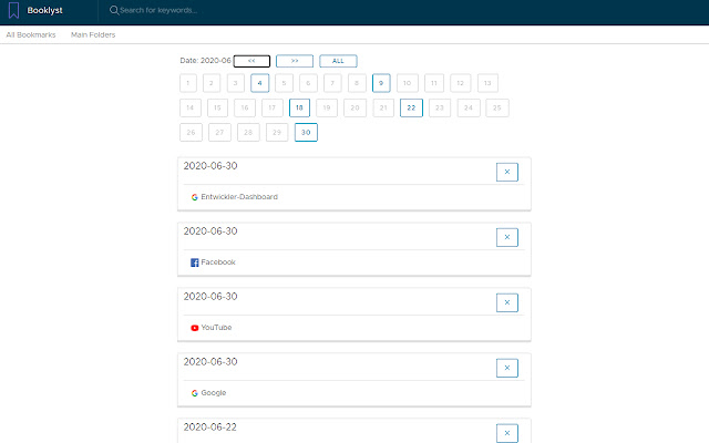 Booklyst  from Chrome web store to be run with OffiDocs Chromium online