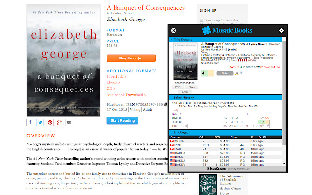 Bookmanager Stockchecker  from Chrome web store to be run with OffiDocs Chromium online