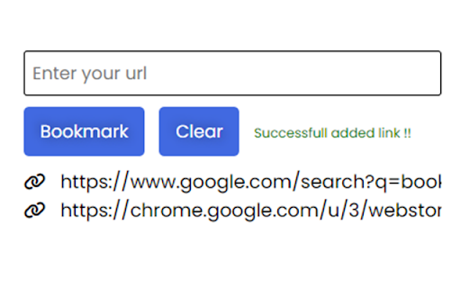 Bookmark Adder  from Chrome web store to be run with OffiDocs Chromium online