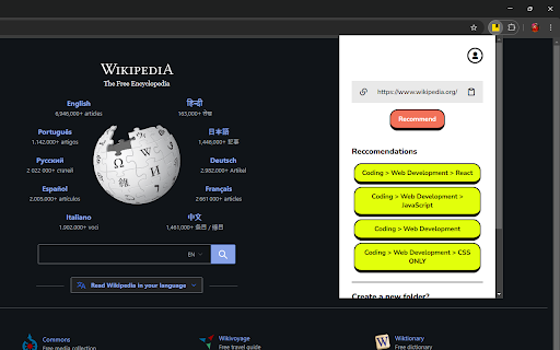 Bookmark AI  from Chrome web store to be run with OffiDocs Chromium online