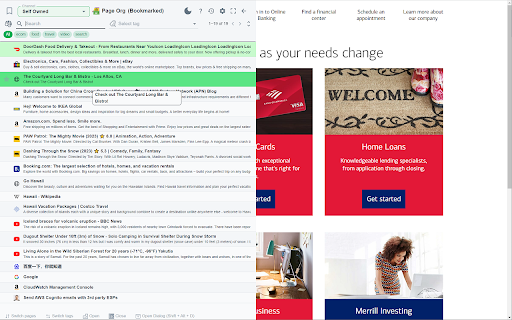 Bookmark, AI Tagging, Cache  Screenshot | PageOrg  from Chrome web store to be run with OffiDocs Chromium online