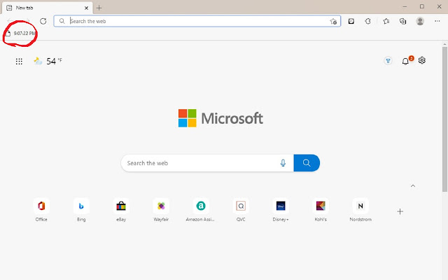 Bookmark Clock v2  from Chrome web store to be run with OffiDocs Chromium online