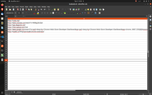 Bookmark Downloader  from Chrome web store to be run with OffiDocs Chromium online