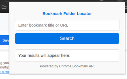 Bookmark Folder Locator  from Chrome web store to be run with OffiDocs Chromium online Bookmark Folder Locator  from Chrome web store to be run with OffiDocs Chromium online