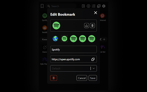 Bookmark Hub  from Chrome web store to be run with OffiDocs Chromium online