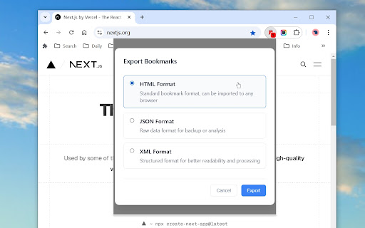 Bookmark Remainder and Manager Pro  from Chrome web store to be run with OffiDocs Chromium online