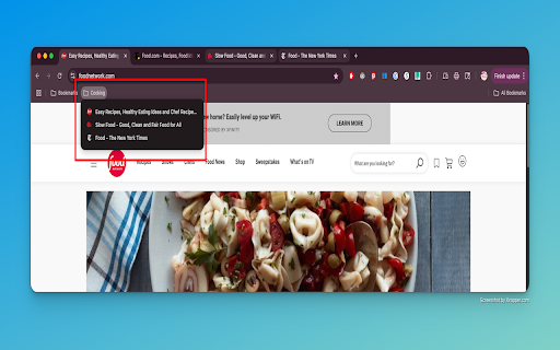 Bookmark Selected Tabs  from Chrome web store to be run with OffiDocs Chromium online