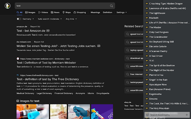 Bookmark sidebar  new tab  from Chrome web store to be run with OffiDocs Chromium online