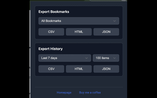 Bookmarks to CSV  from Chrome web store to be run with OffiDocs Chromium online