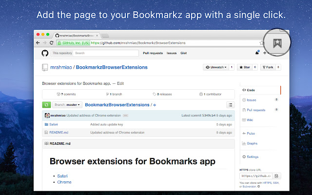Bookmarkz: A simple bookmark management tool  from Chrome web store to be run with OffiDocs Chromium online